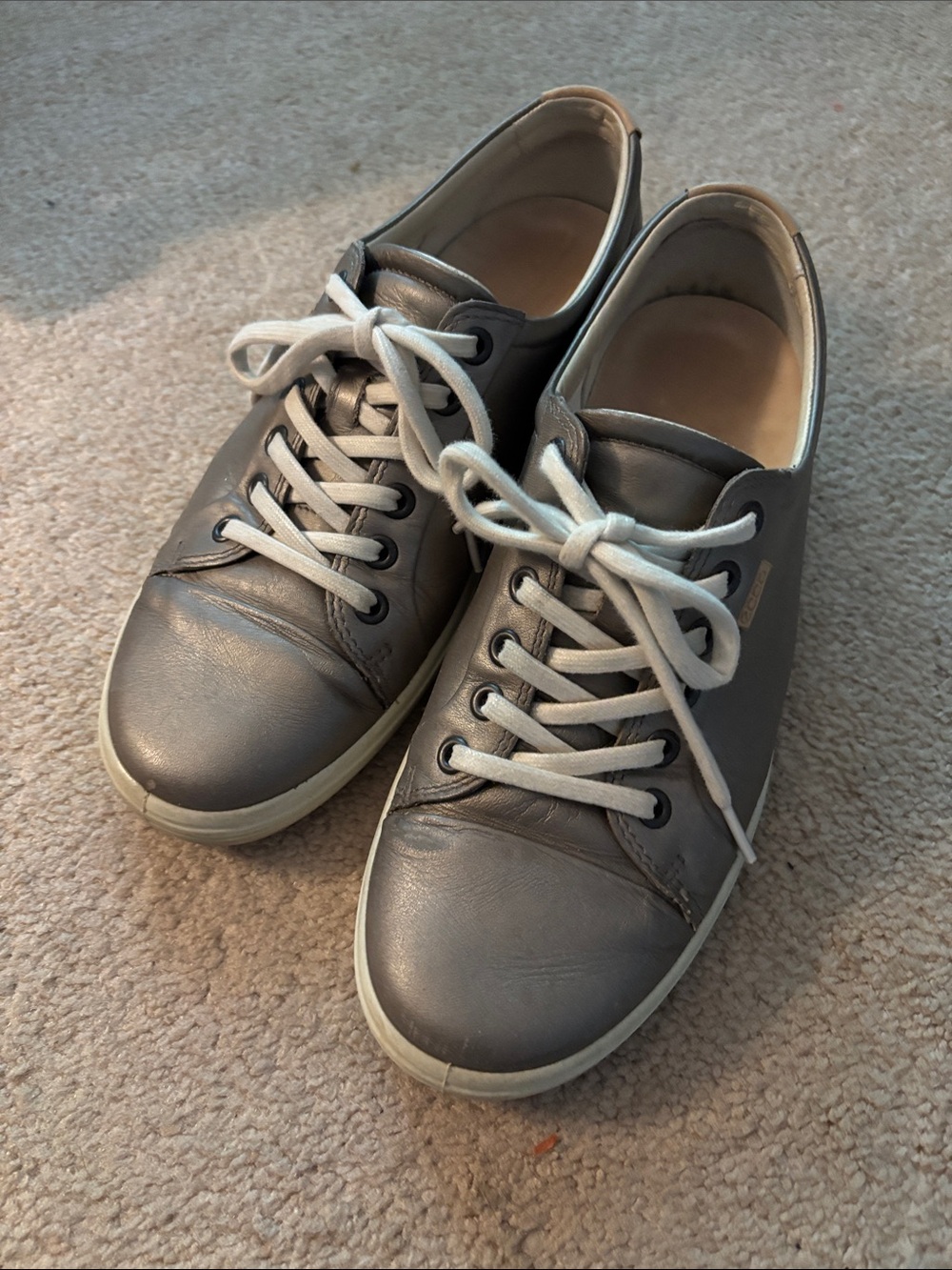 Metallic leather Ecco Soft 7 Sneakers, size 40 (9-9.5)
